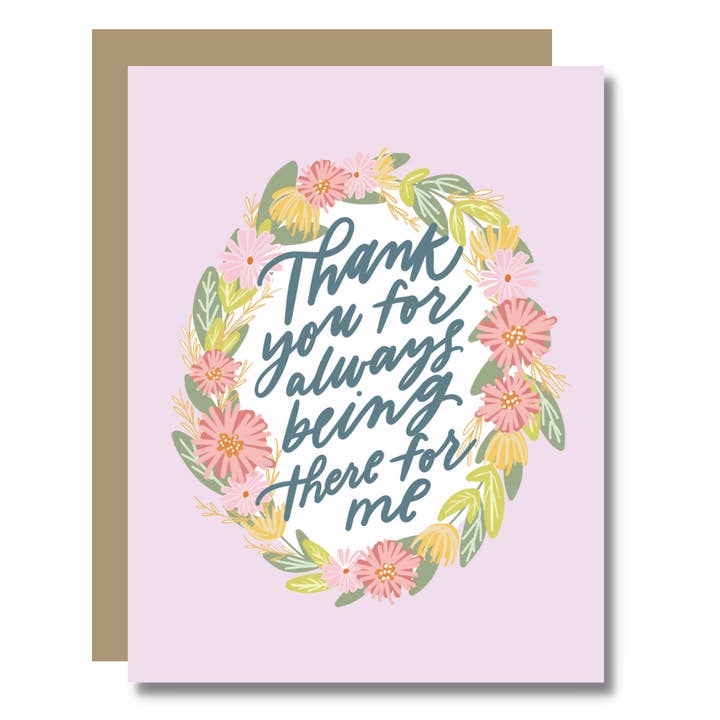 Carte There for Me - Amitié, gratitude, gentillesse pour la vente par Prairie Letter Shop
