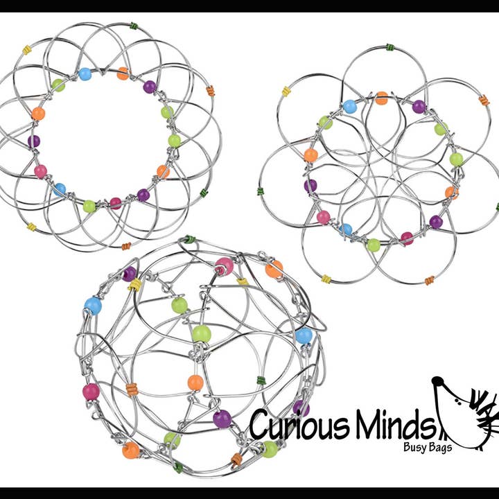 Curious Minds Toys - Wholesale Fidget Toy - Kids - 1 Wire Infinity Flower Magic Endless Folding Fidget Toy - Fl1