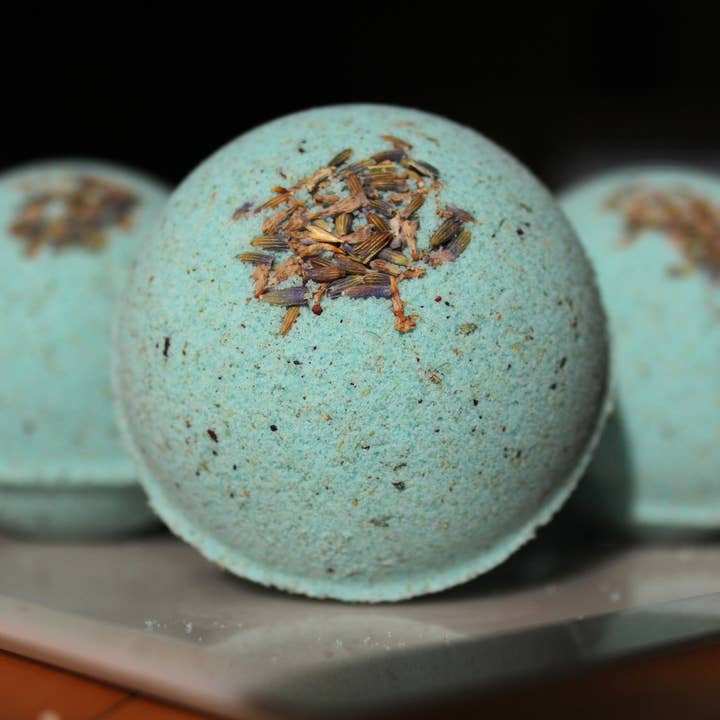 Red Cat Apothecary - Wholesale Bath Bomb/Fizz - Tranquility Ritual Bath Bomb | Milk + Lavender Luxury1