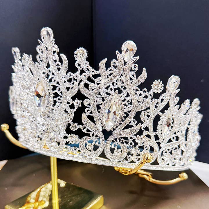 Happy Dream Gifts - Wholesale Tiara - Women's - Silver Wedding Tiara, Prom Crown, Crystal Bridal Hairpiece