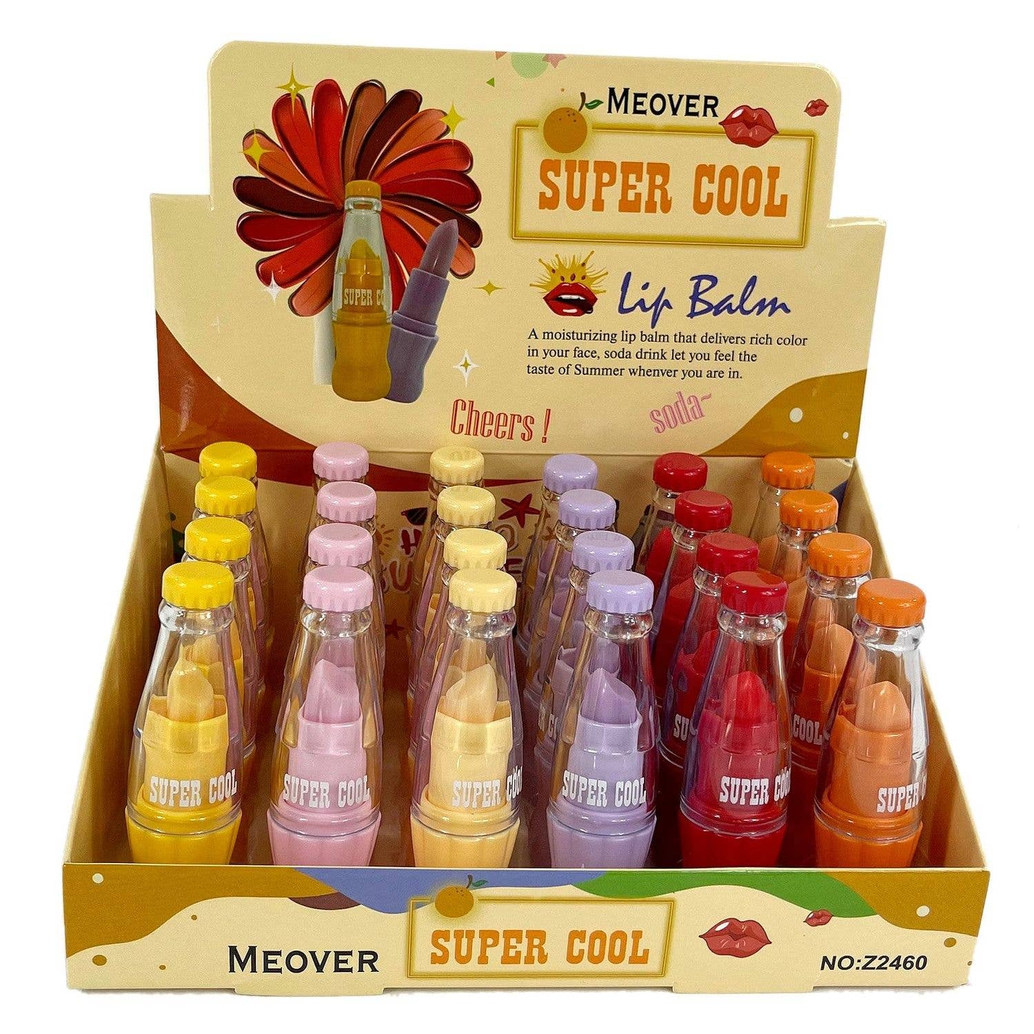 Diacly - Wholesale Lip Balm Set - 24 PC Coke Shape Super Cool Rich color Lip Balm0