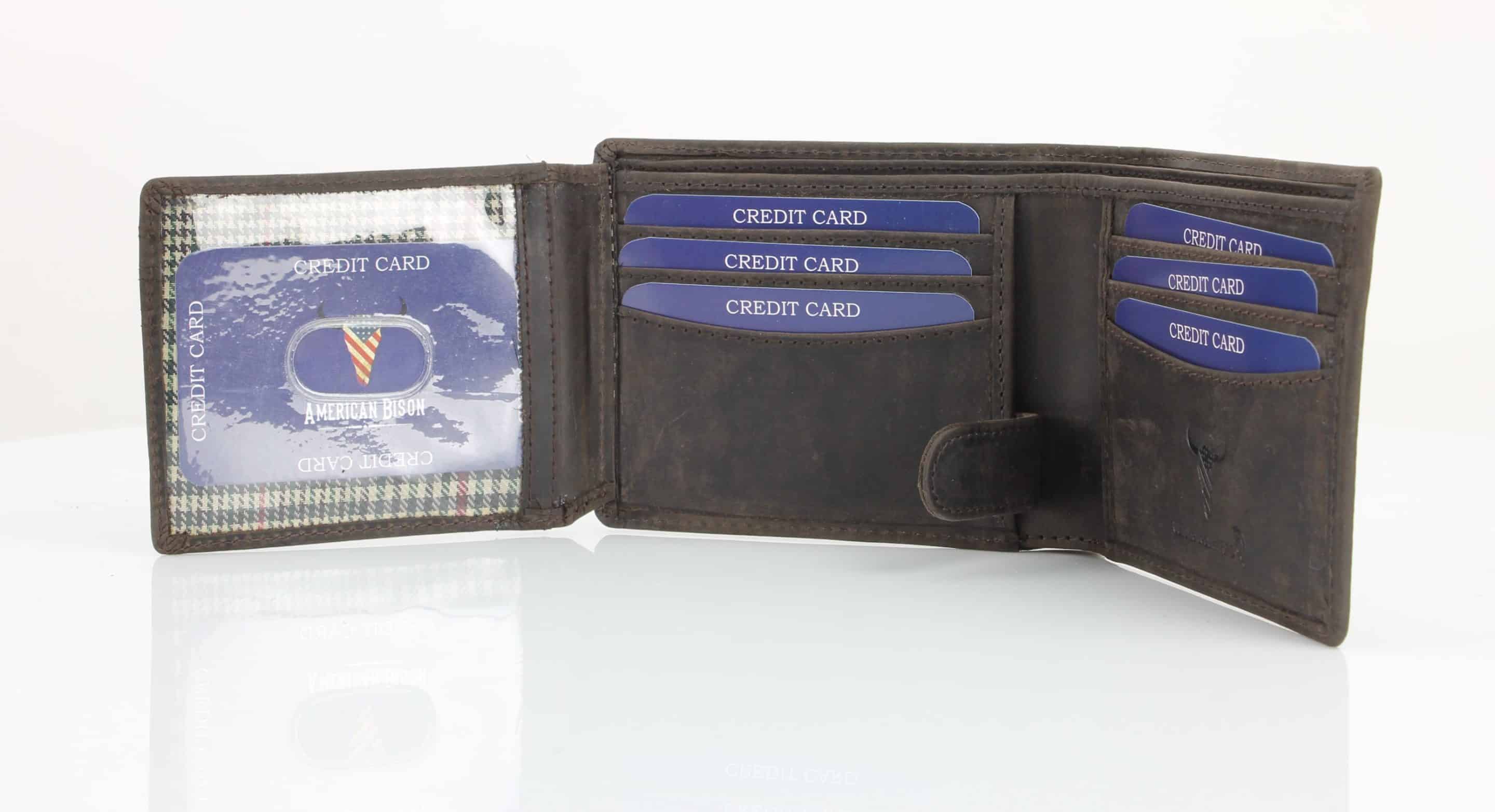 Leather Impressions Inc - Wholesale Wallet - Men's - American Bison Bird Embossed Leather Mens Bi Fold Wallet15