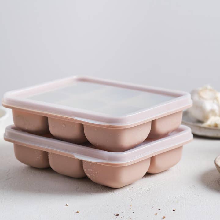 Nougat Kitchen Basics Ice Cube Silicone Mold W/Lid for wholesale on Faire3