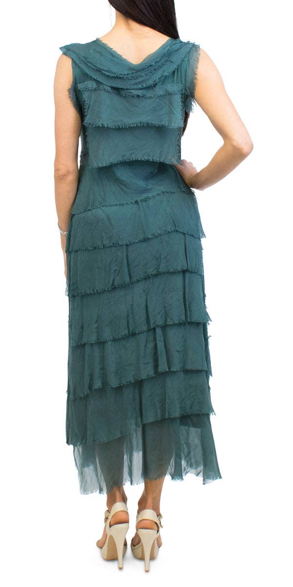 Gigi Moda - Wholesale Dress - Women's - Full Length Ruffle Dress55
