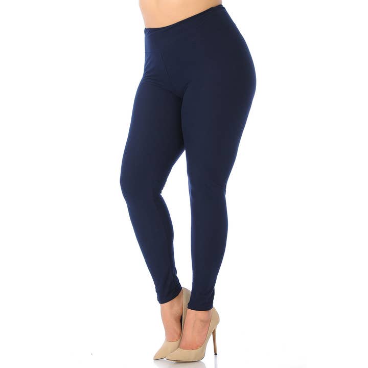 Buttery Smooth Basic High Waist Plus Size Leggings - 3 Inch and other Purchase Wholesale moda fitness plus size. Free Returns & Net 60 Terms on Faire trending on Faire.