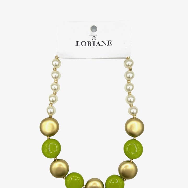 LORIANE CREATION - Vente Collier de perles - collier court 1106A-11