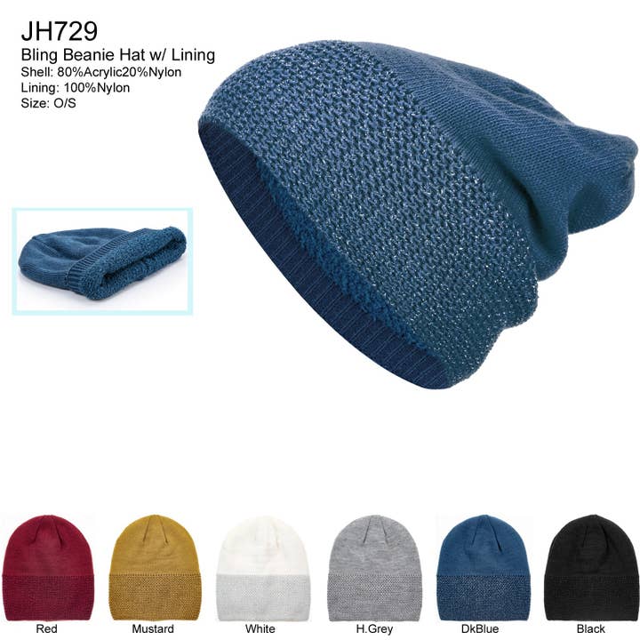 Jasper Trading LLC – wholesale Mössa - Dam – JH729 - Mönstrade stickade mössor