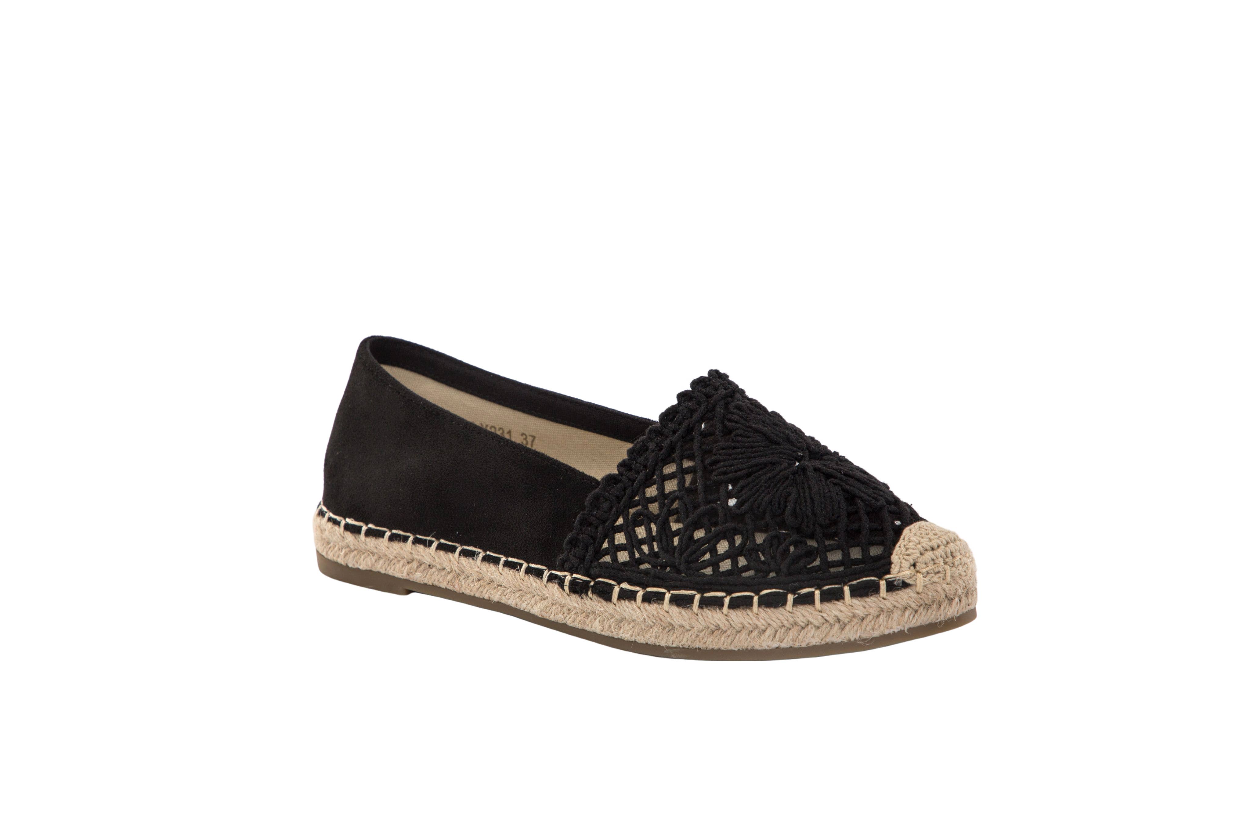 LADY GLORY - Wholesale Flats - Women's - Elegant Flat Espadrilles with Decorative Lace10