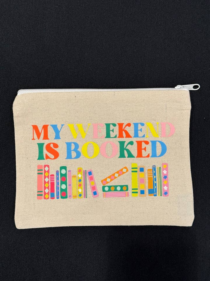 My Weekend is Booked Zip Pouch for wholesale by Hands Producing Hope