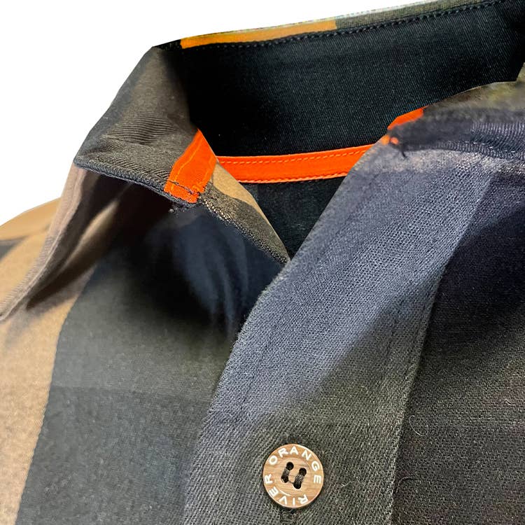 AS IS OR® Billy Relax fit Stretch Cotton Suede Plaid Mens Shirts for wholesale on Faire3