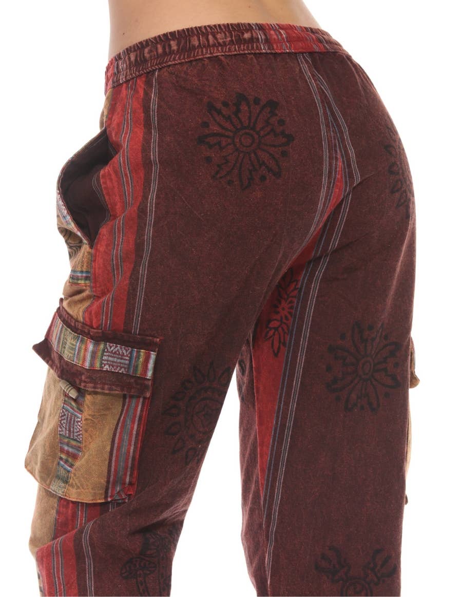 The Collection Royal / Royal Handicrafts - Wholesale Pants - Women's - Cotton Washed Boho Hippie Genie Pants35