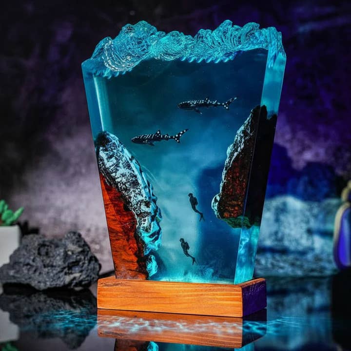 Valhajdykare Under Vattnet Djuphavsharts Lampa för wholesale av Merchemy