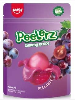 Amos Peelerz Gummy - Raisin 6 oz X 12 unités pour la vente par iSweet.ca