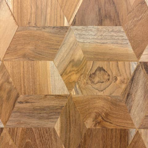 Asia West - Wholesale Gallery Wall Set - Geometric Wood Wall Art Panel- (16" x 16")1