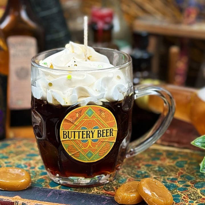Vela en jarra de cerveza mantequillosa para venta al por mayor de The Lonely Broomstick