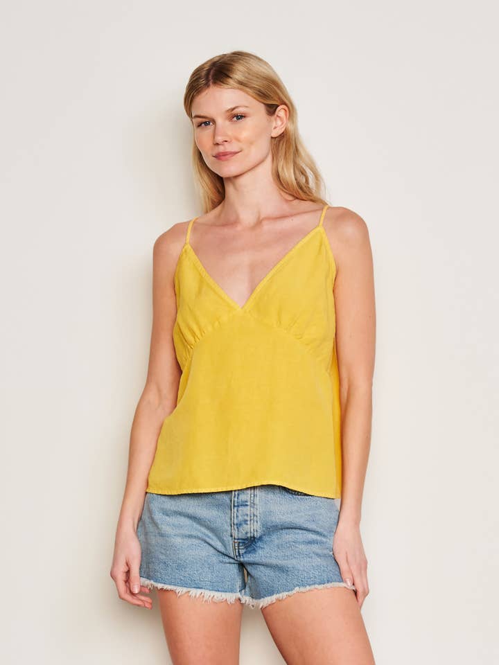 Sundry Easy Tank in Wheat for wholesale by Sundry Clothing
