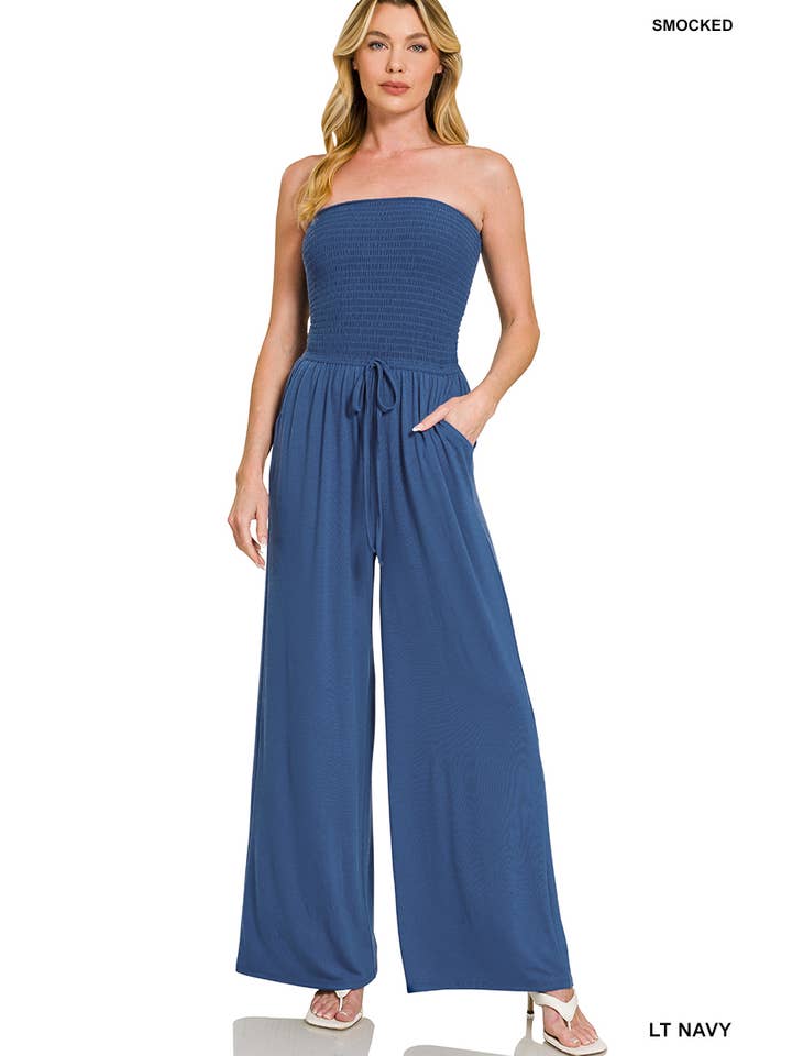 Vanilla Monkey - Wholesale Jumpsuit - Women's - Smocked Tube Top Jumpsuit7