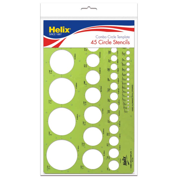 Maped Helix USA - Wholesale Sketchbook/Sketchpad - Combo Circle Plastic Drawing Template