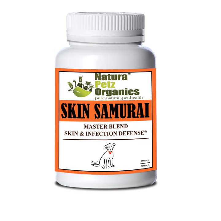 Skin Samurai Max - Master Blend Skin, Coat & Infection Defense for Dogs & Cats* for wholesale by Natura Petz Organics