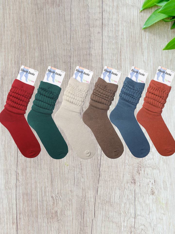Isadora, Tipi toe, & James Fiallo - Wholesale Socks - Women's - Women's 1 Pack Tipi Toe Slouch Colored Crew Boot Sock2