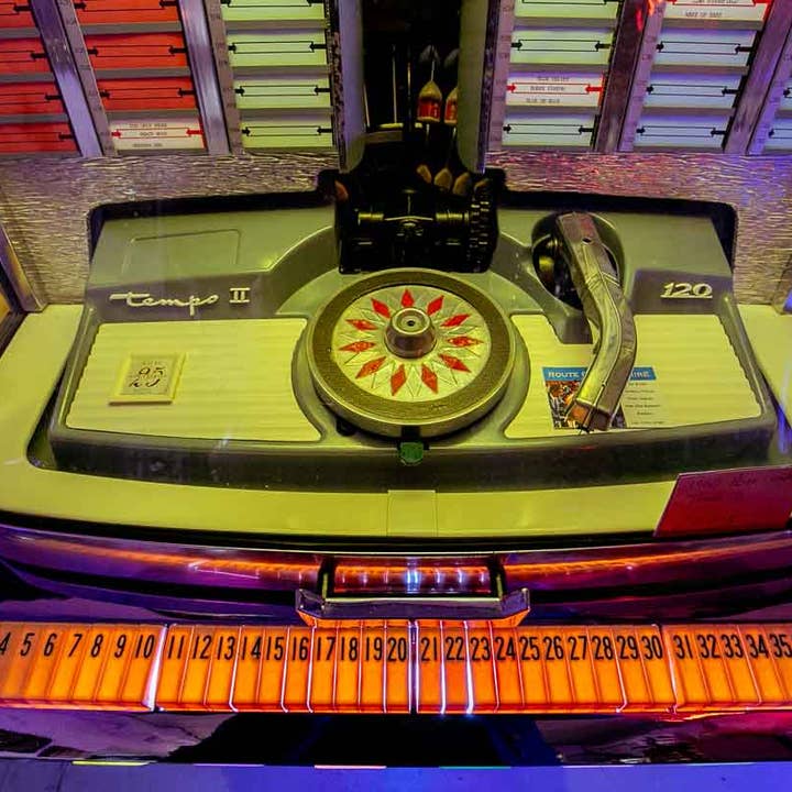 Vintage Jukebox Colour print for wholesale by RJHEALDPHOTOGRAPHY