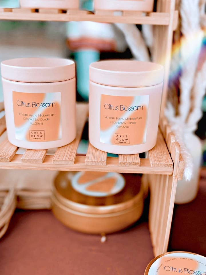 Citrus Blossom for wholesale by Ari’s Glow Candle Co.
