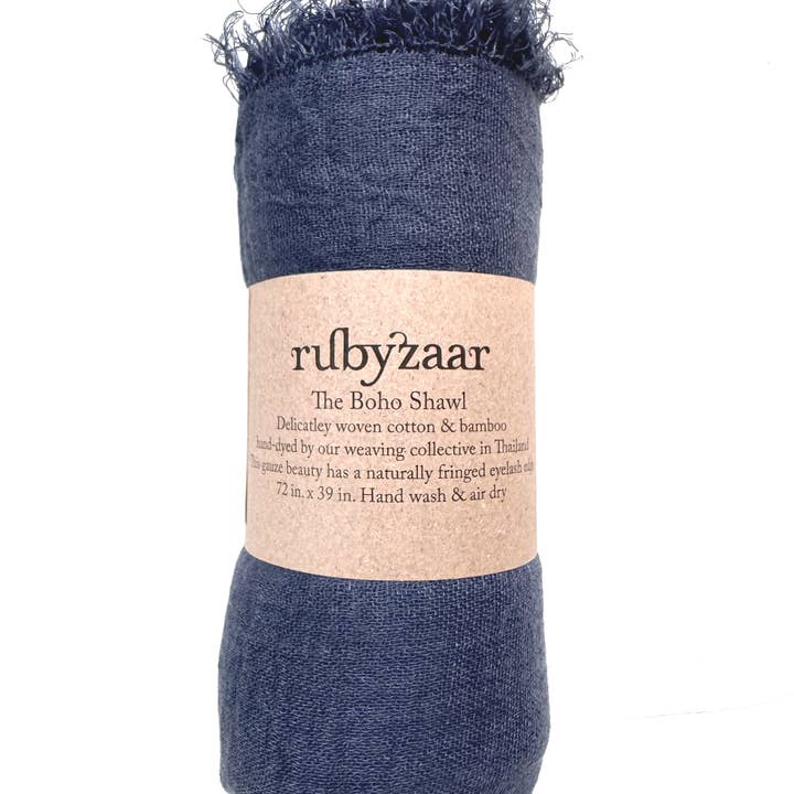 Rubyzaar - Wholesale Scarf - Women's - Boho Scarf - DEEP SPACE