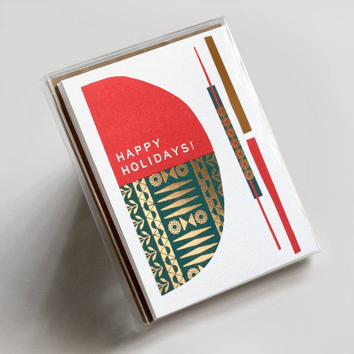 Holiday abstrakt prydnad Boxed Set *FOLI* för wholesale av Hammerpress