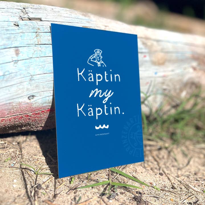 Postcard "Captain" | Motivational Saying North Sea for wholesale by Prinzenart