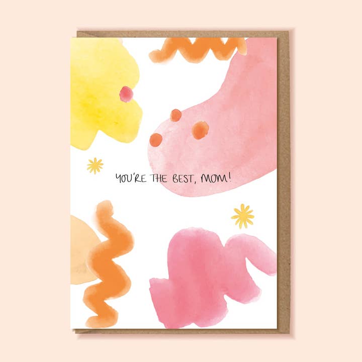 Carte A6 VOUS ÊTES LA MEILLEURE MAMAN pour la vente par Jemma Leigh Design