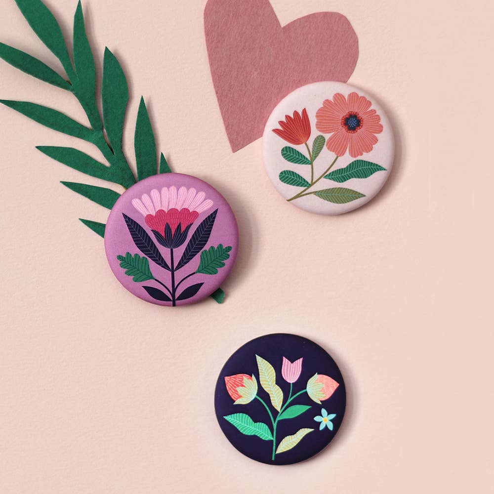 mini labo - Wholesale Magnet - Set of 3 round magnets with Cute designs1