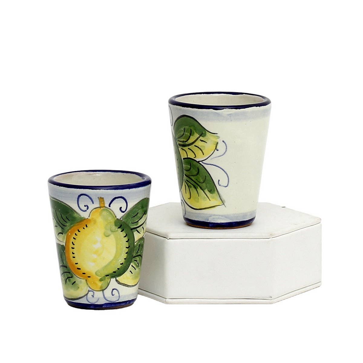 Artistica - Deruta of Italy - Wholesale Shot Glass - LIMONCELLO: Limoncello Shot Cups 2 Oz. (Set of six.)3