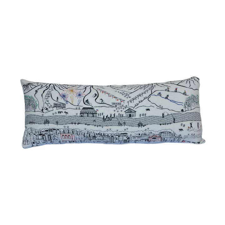 35" x 14" Queen Breckenridge, CO Pillow for wholesale by Beyond Cushions Corporation
