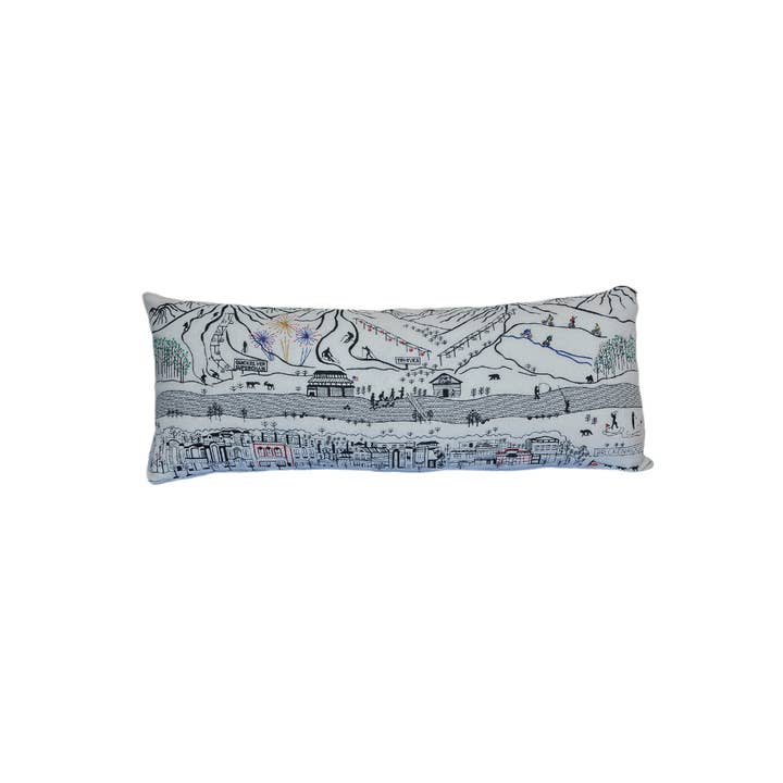 35" x 14" Queen Breckenridge, CO Pillow for wholesale by Beyond Cushions Corporation