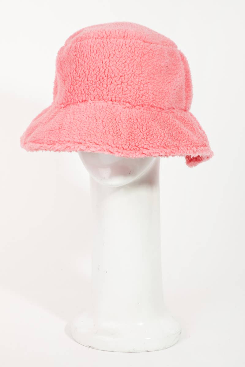 Collections by Fame Accessories - Wholesale Bucket Hat - Women's - Soft Sherpa Bucket Hat