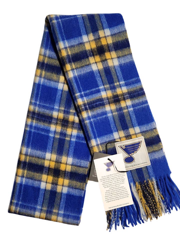 St. Louis Blues Extra Long Lambswool Scarf for wholesale by Patrick King Woollen Company