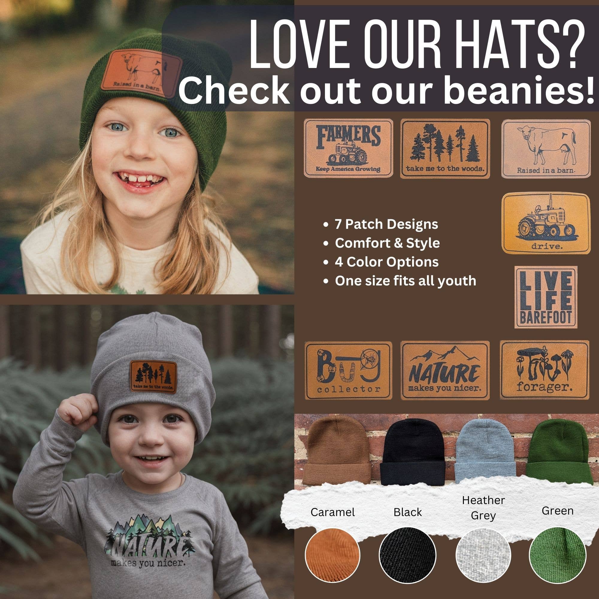 Barefoot Baby - Wholesale Trucker Hat - Unisex - "Feral Animal" Raccoon Trucker Hat for Outdoor Nature Kids5