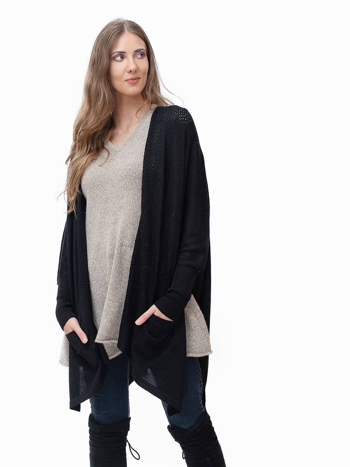 Baby Alpaca Cardigan Cori for wholesale by INKAMODA