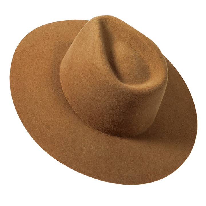 American Hat Makers - Wholesale Fedora - Uniseks - 100% wollen vilten flat brim fedora hoed - rancher stijl10