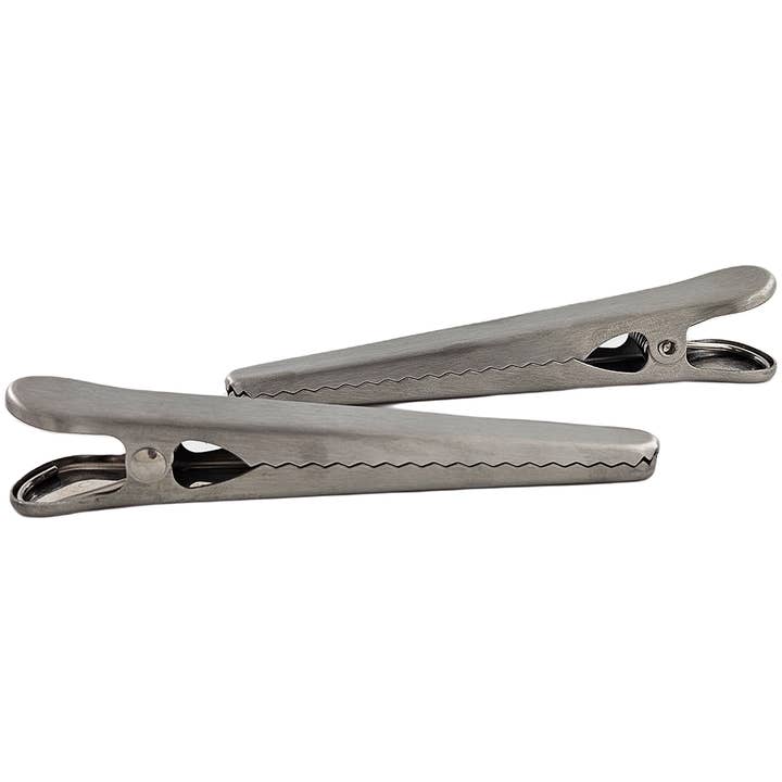 Fox Run Brands - Wholesale Kitchen Tool/Gadget - Fox Run Stainless Steel Kitchen Bag Clips, Set of 2, 4.5"
