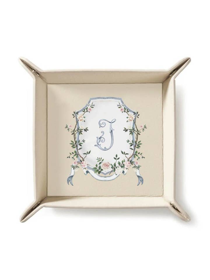 Bandeja Beige con Escudo Chinoiserie | Nupcial por Emily Mayne Studio x ALEPEL para venta al por mayor de ALEPEL