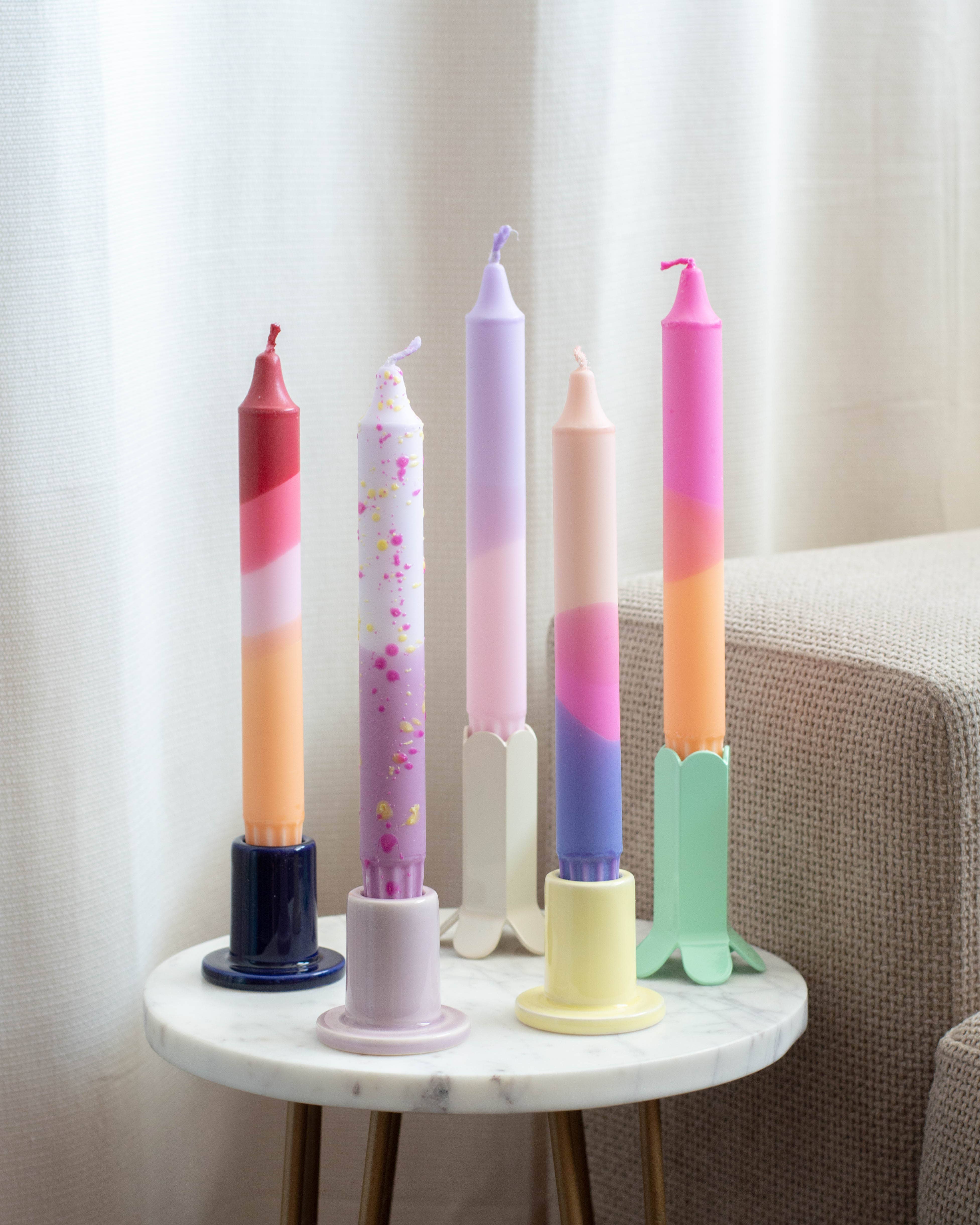 Nordtrice - Wholesale Tapered Candle/Candlestick - Taper candles- 5 pack/ pastel party sunset mix5