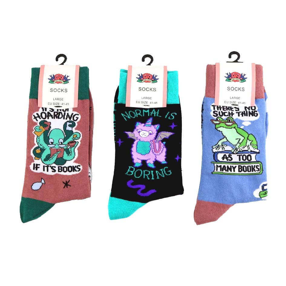 Jubly-Umph - Wholesale Socks - Unisex - Normal Is Boring Socks - Unisex Medium4