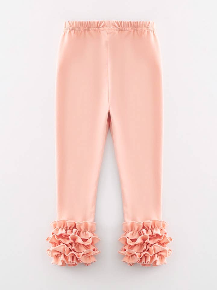 Rylee Faith Designs - Wholesale Pants - Kids - Milk Silk Ruffled Solid Icing Legging14