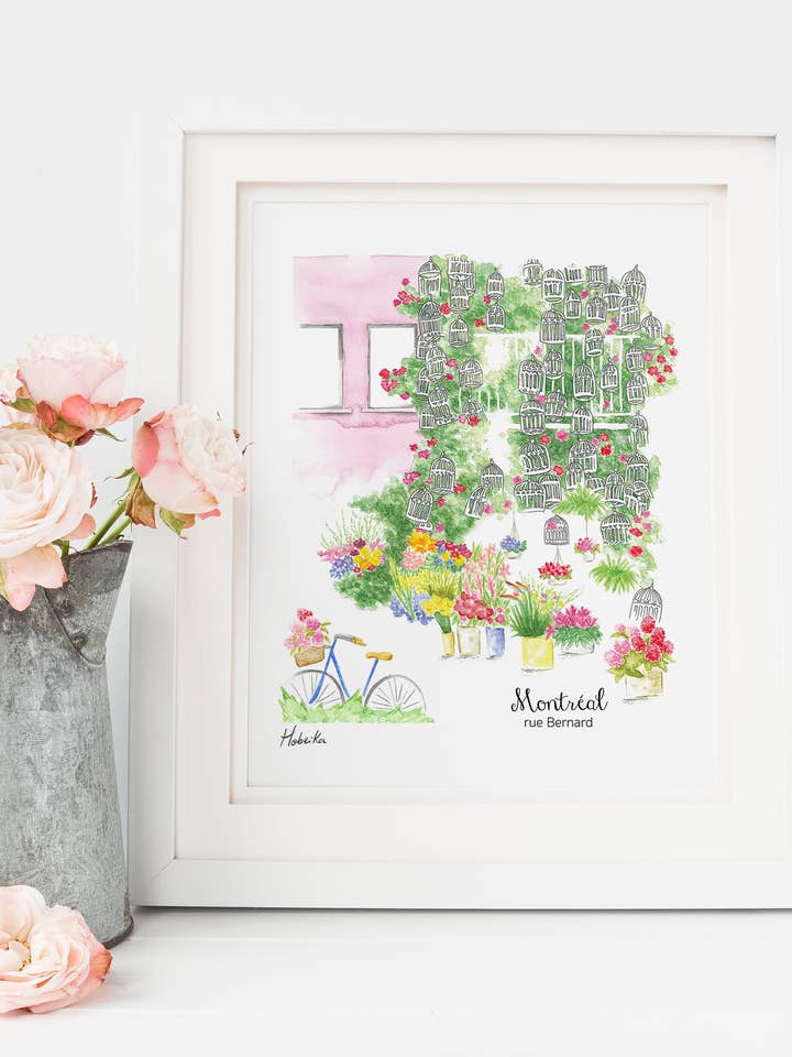 Rue Bernard de Montréal, tirage artistique pour la vente par Hobeika Art