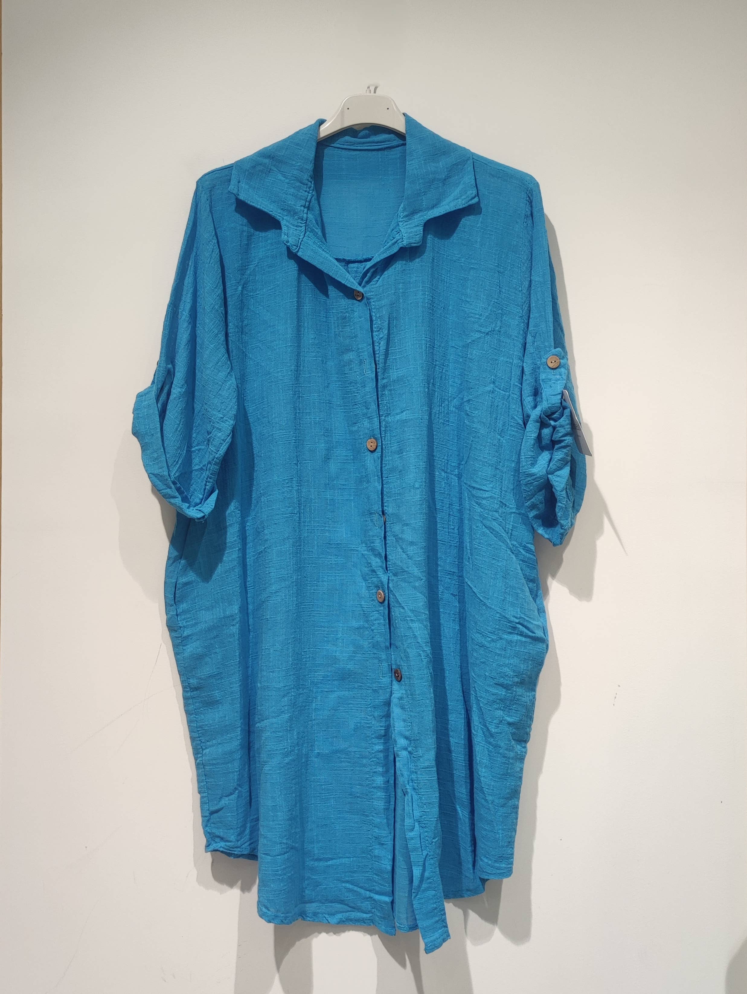 Pomelo paris – Vestido - Mulher por atacado – Lisa Vestido algodão linho - PE259