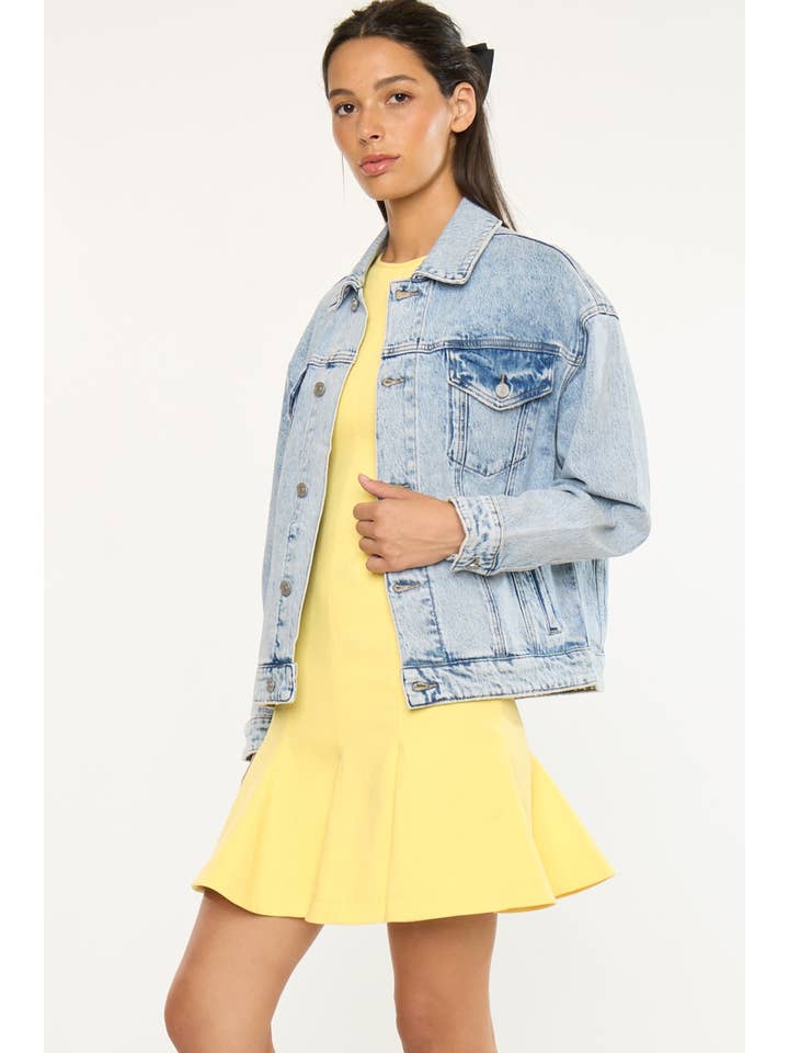 LIGHT DROP SHOULDER  OVERSIZED JACKET-KC2167L for wholesale on Faire3