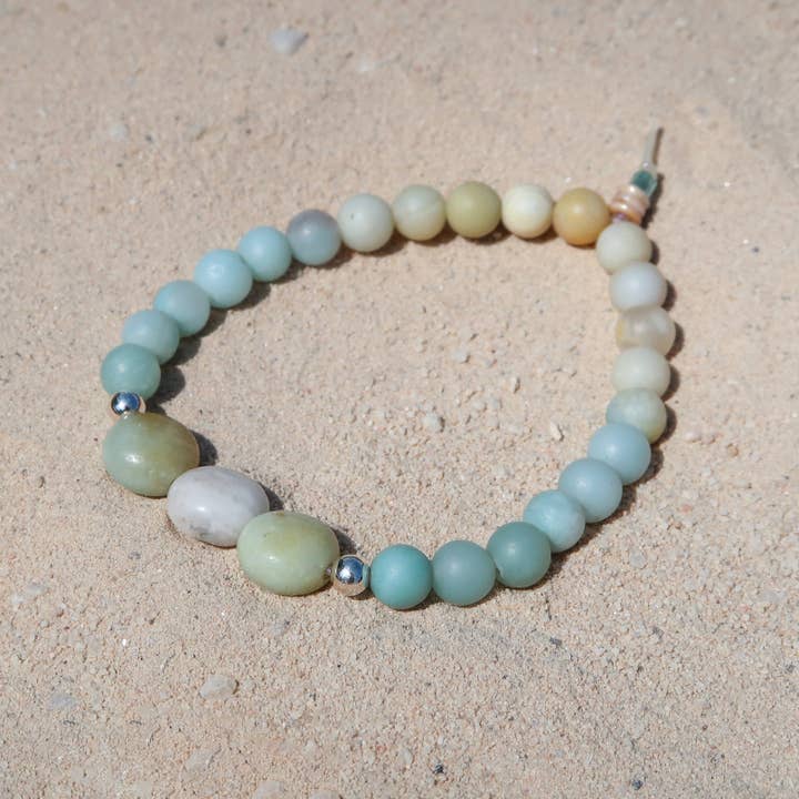 Essenshell - Wholesale Beaded Bracelet - Carmelita Amazonite Bracelet1