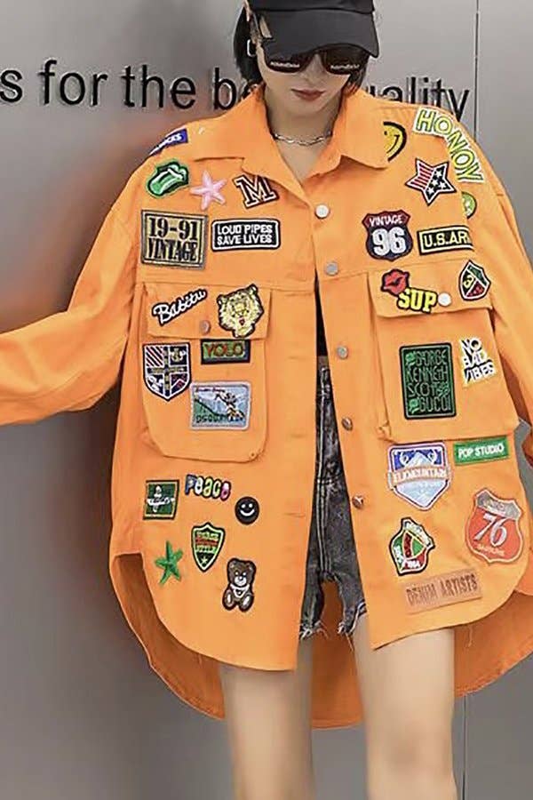 RED VELVET - Vendita all'ingrosso Giacca di jeans - Donna - TOPPE IN FLANELLA1