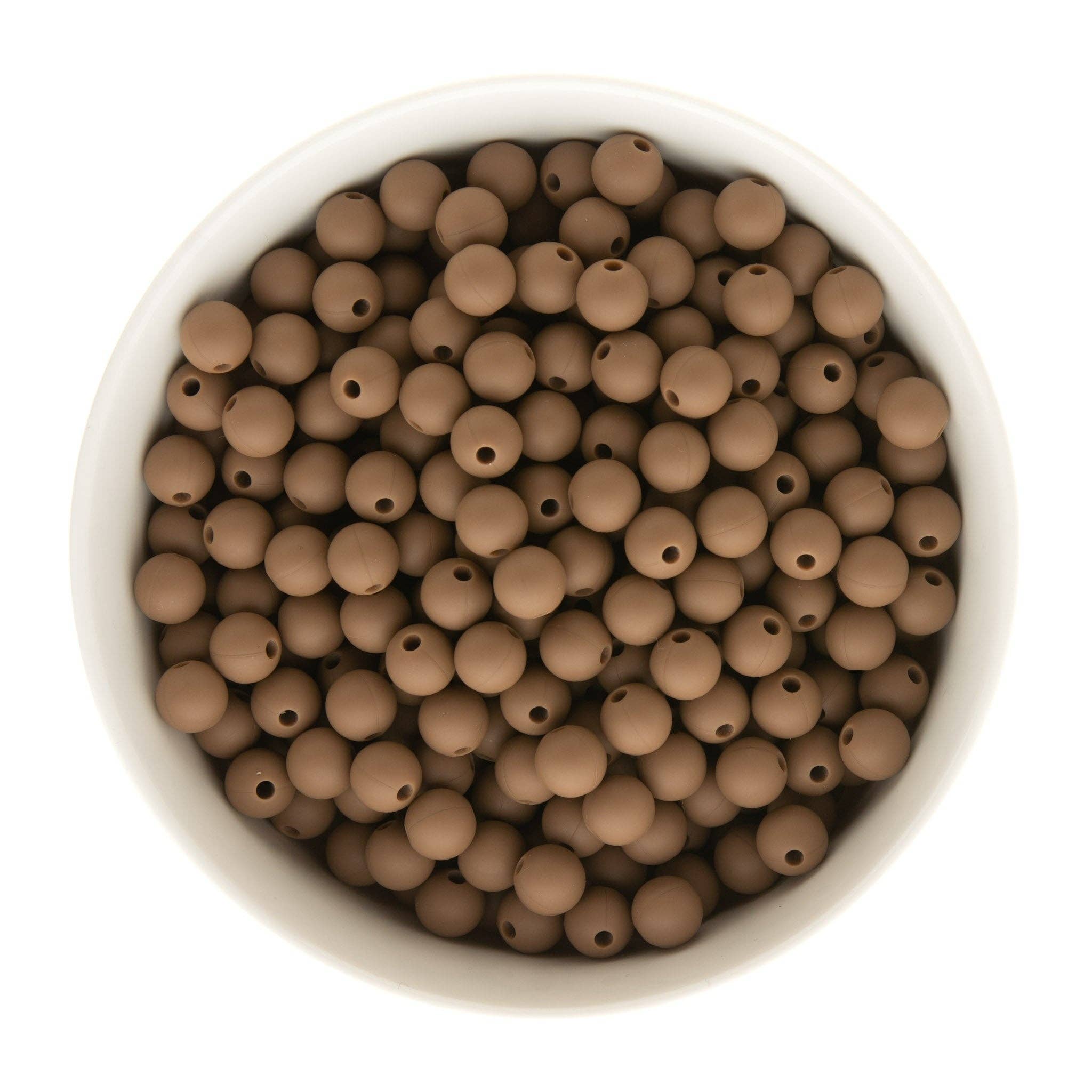 Cara & Co Silicone Craft Supply – Missangas por atacado – Contas redondas de silicone de 9 mm25